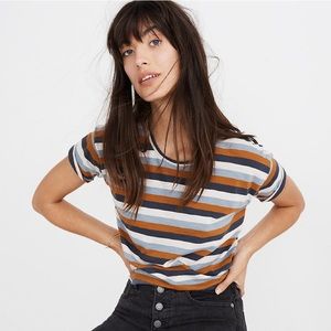 Madewell striped whisper cotton tee Marion stripe